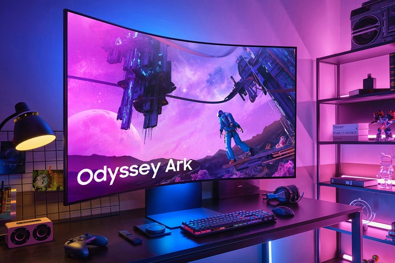 samsung gaming monitor 1000r curved 55 inch wide odyssey arc display screen 