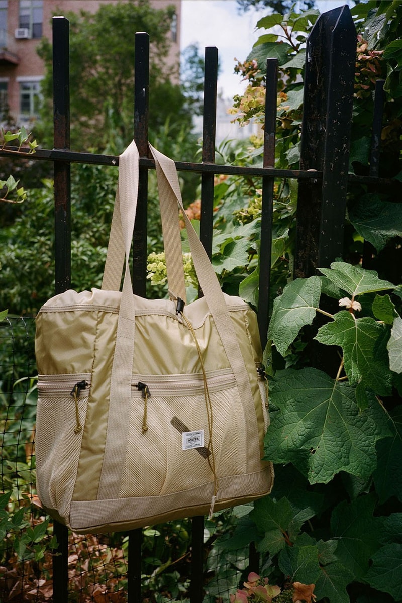 Saturdays NYC Porter Yoshida Collaboration mesh drawstring nylon bags carrying outdoor commute city release info date price 