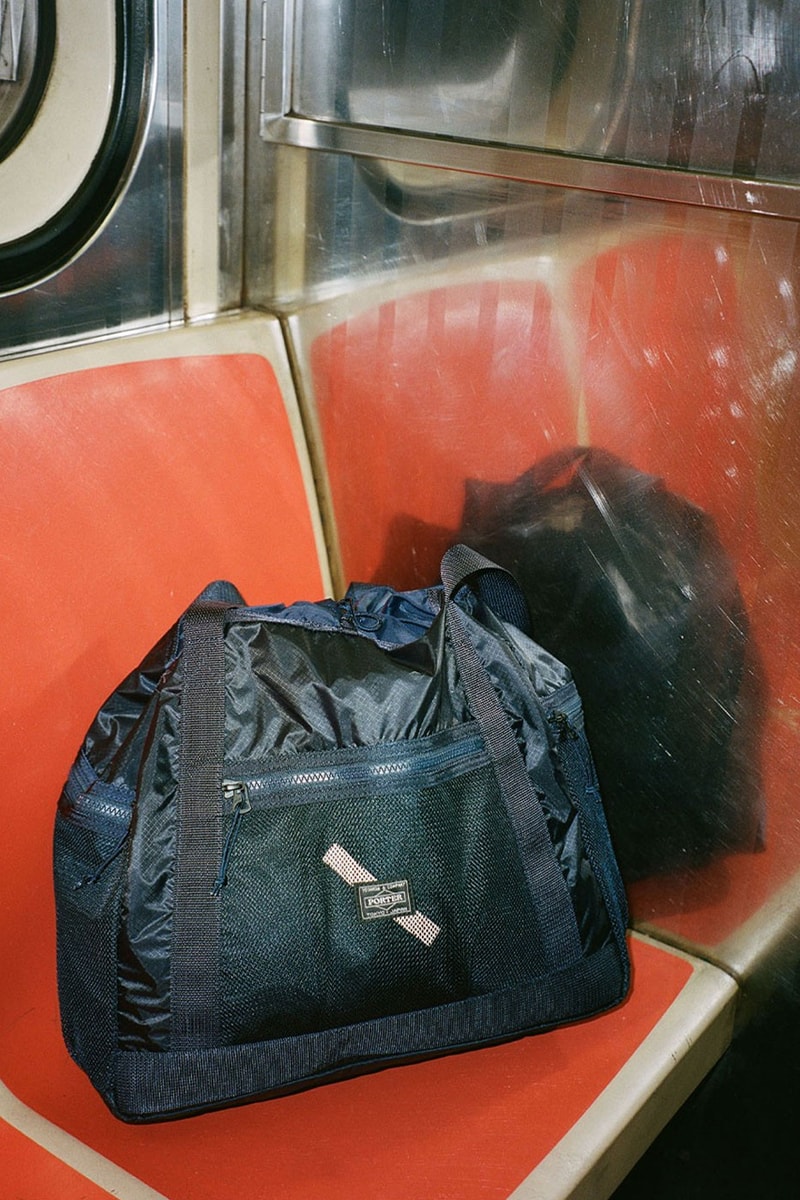 Saturdays NYC Porter Yoshida Collaboration mesh drawstring nylon bags carrying outdoor commute city release info date price 