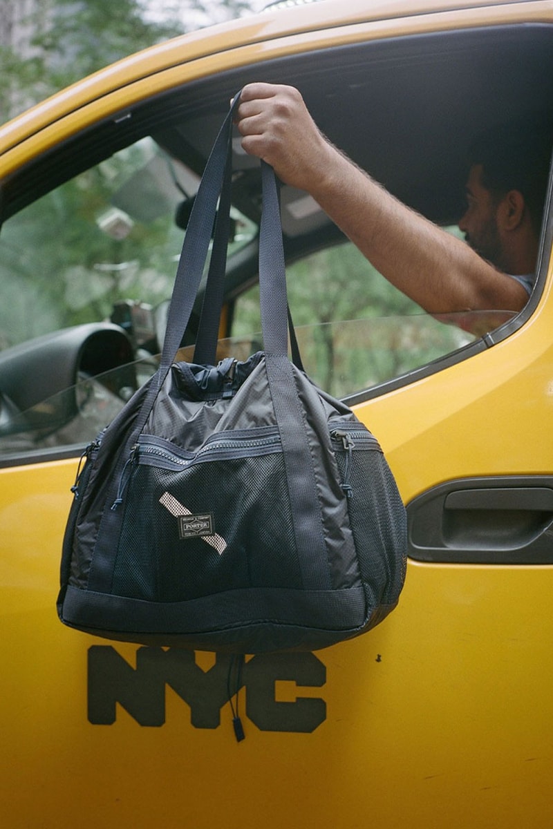 Saturdays NYC Porter Yoshida Collaboration mesh drawstring nylon bags carrying outdoor commute city release info date price 
