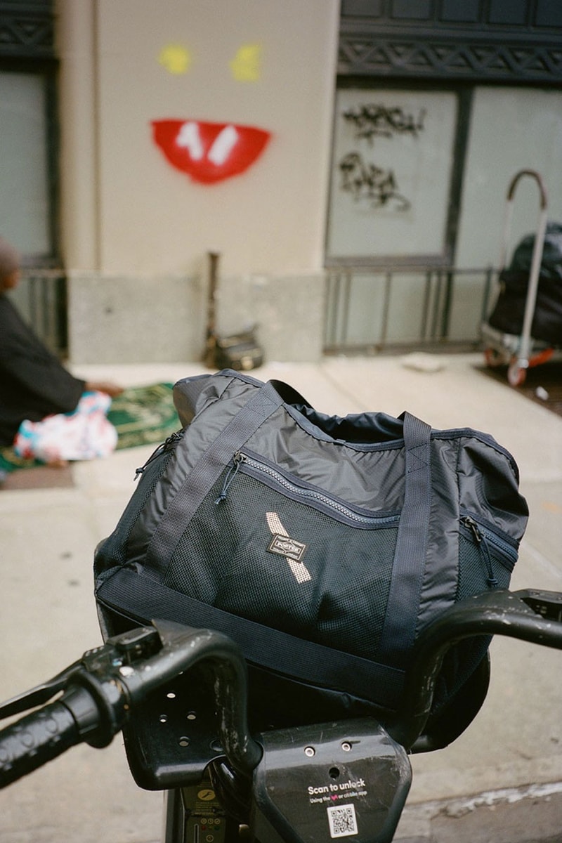 Saturdays NYC Porter Yoshida Collaboration mesh drawstring nylon bags carrying outdoor commute city release info date price 