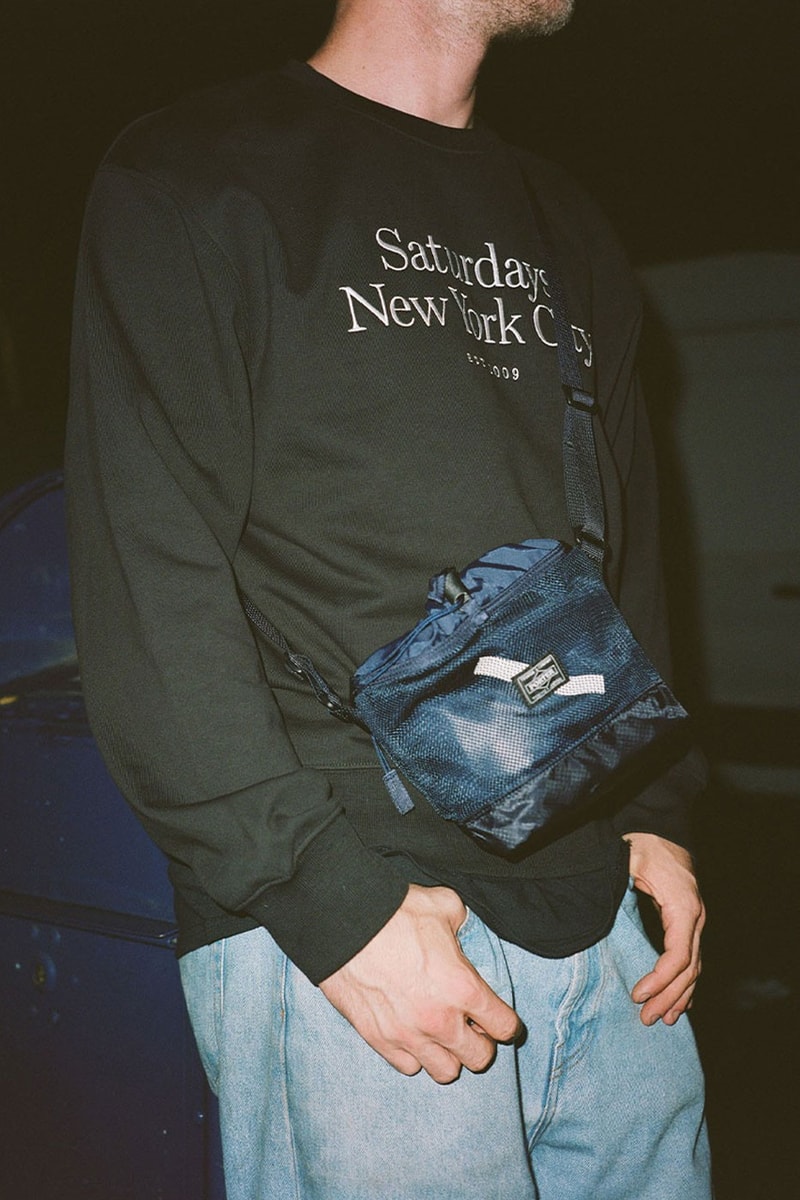 Saturdays NYC Porter Yoshida Collaboration mesh drawstring nylon bags carrying outdoor commute city release info date price 