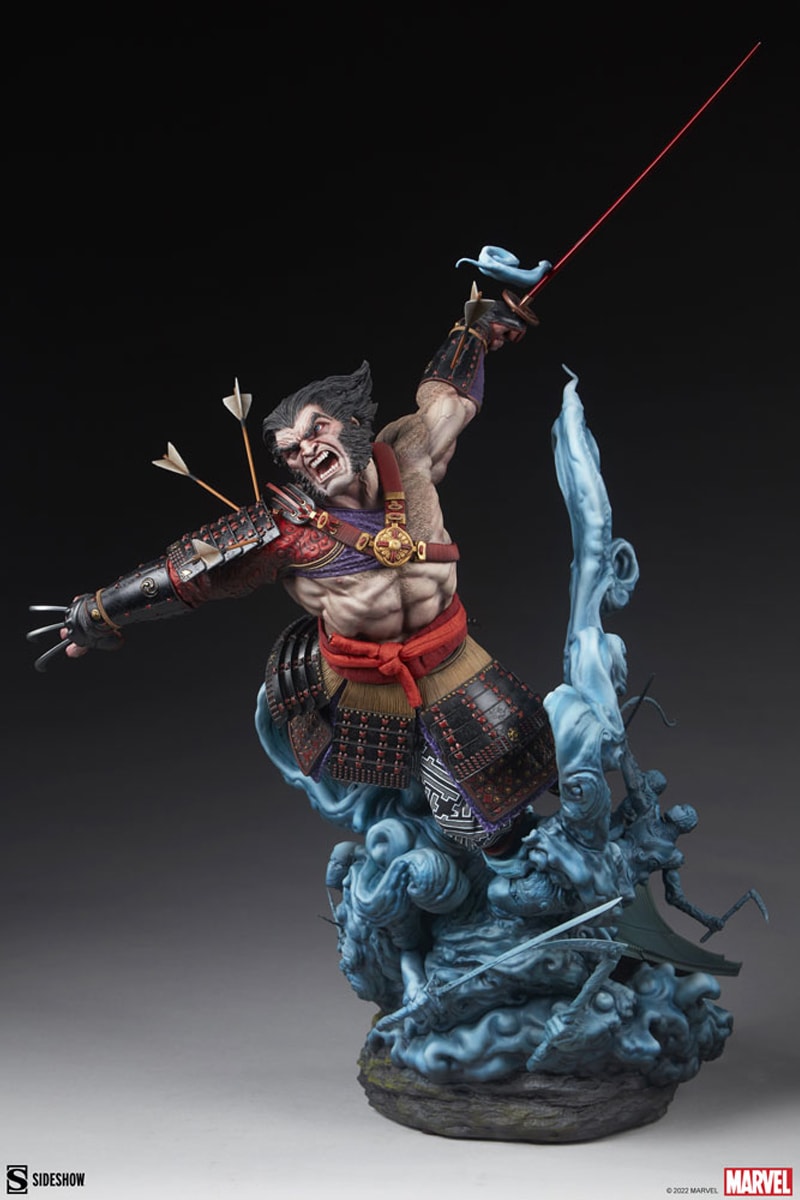 marvel comics entertainment wolverine ronin samurai feudal japan sideshow collectibles statue figure toys xmen 