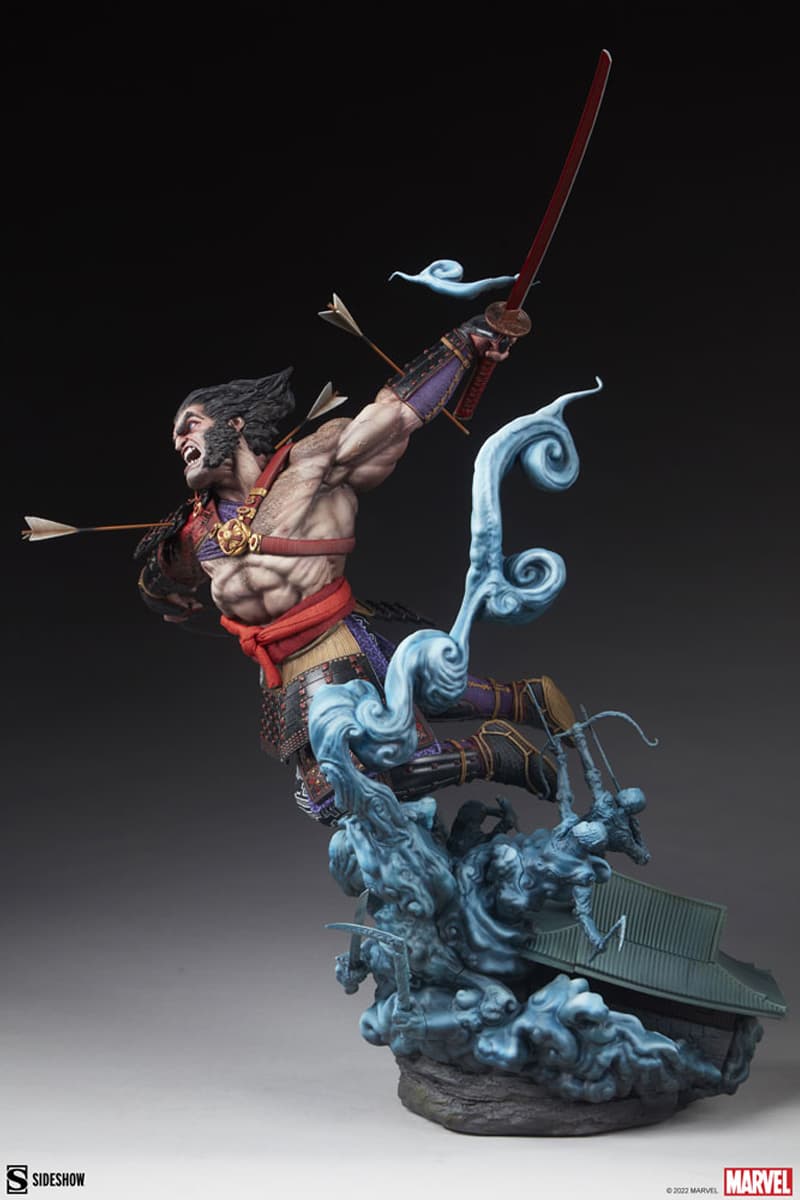 marvel comics entertainment wolverine ronin samurai feudal japan sideshow collectibles statue figure toys xmen 