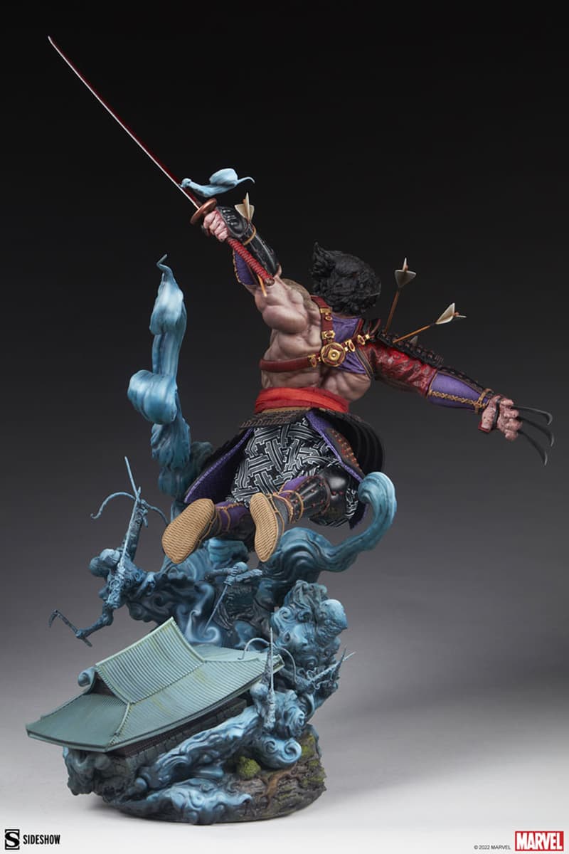 marvel comics entertainment wolverine ronin samurai feudal japan sideshow collectibles statue figure toys xmen 