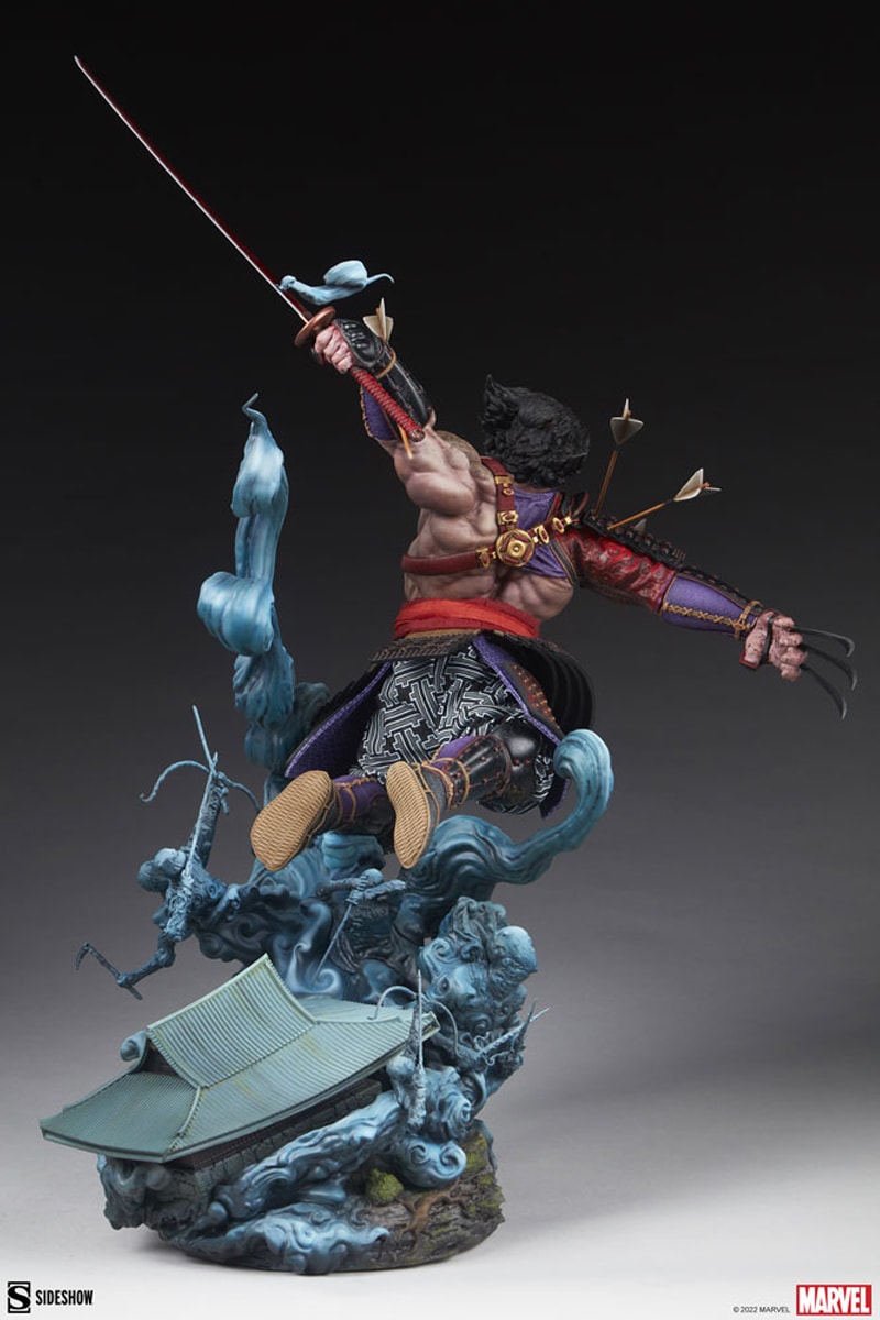 marvel comics entertainment wolverine ronin samurai feudal japan sideshow collectibles statue figure toys xmen 