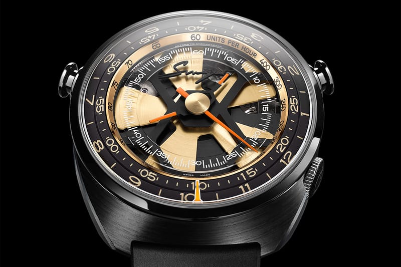 Singer Reimagined Drops Skeleton Dial Track1 Chronograph in Forged Carbon