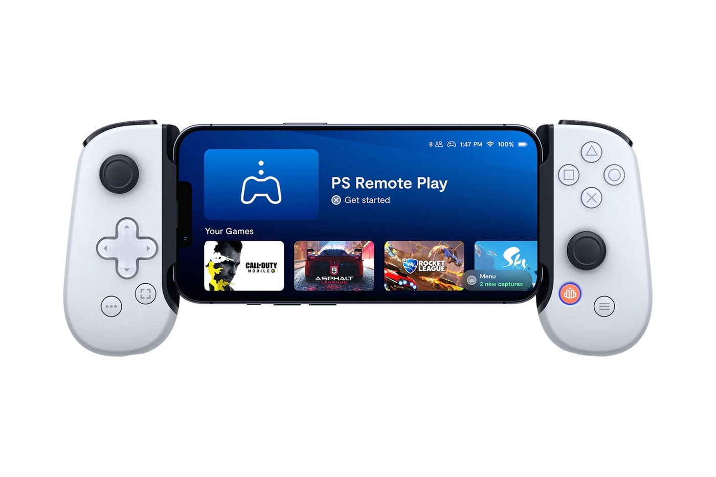 Sony Playstation backbone iphone mobile controller transparent face buttons release info date price 