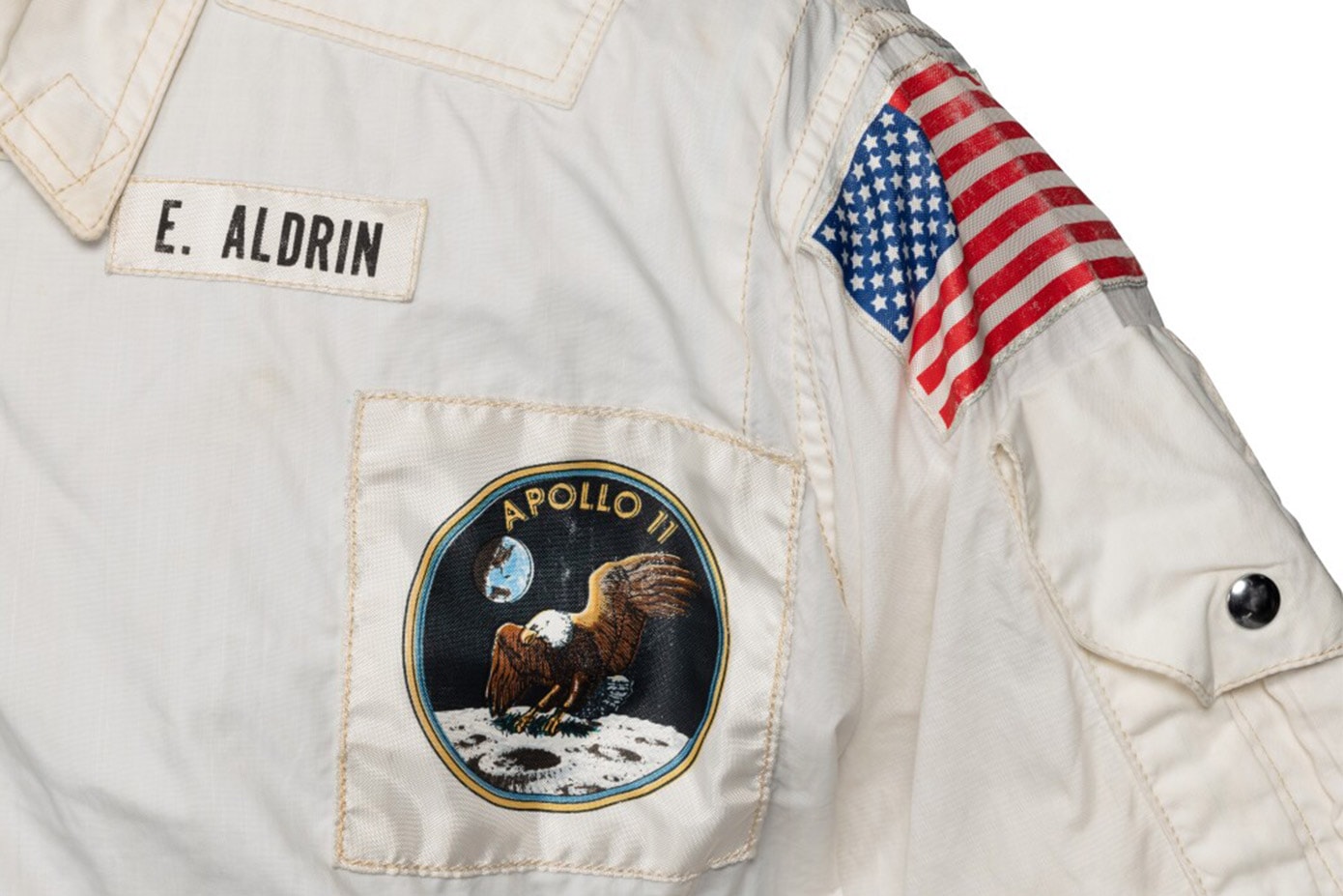 Sotheby's auction Buzz Aldrin Apollo 11 inflight coverall jacket $2.8 million usd auction sale 