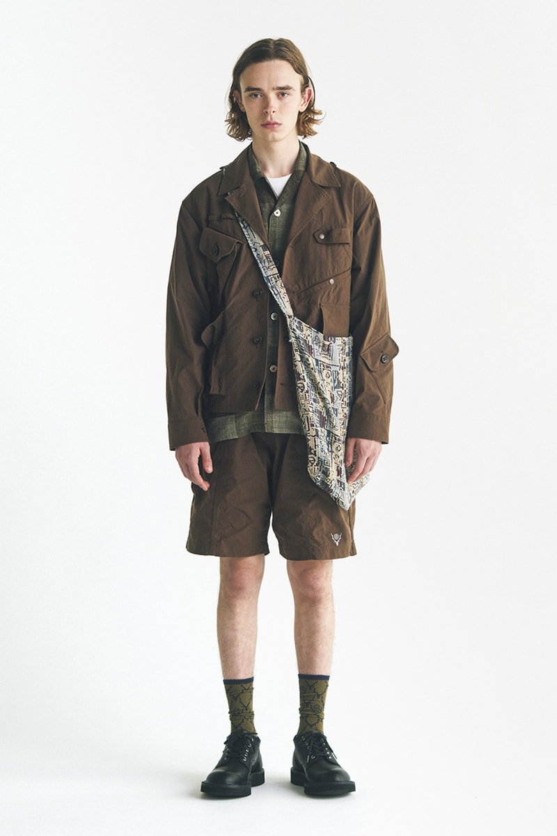 South2 West8 collection lookbook august 1 nepenthes bags jackets outwear pants shirts floral patterns release info date price