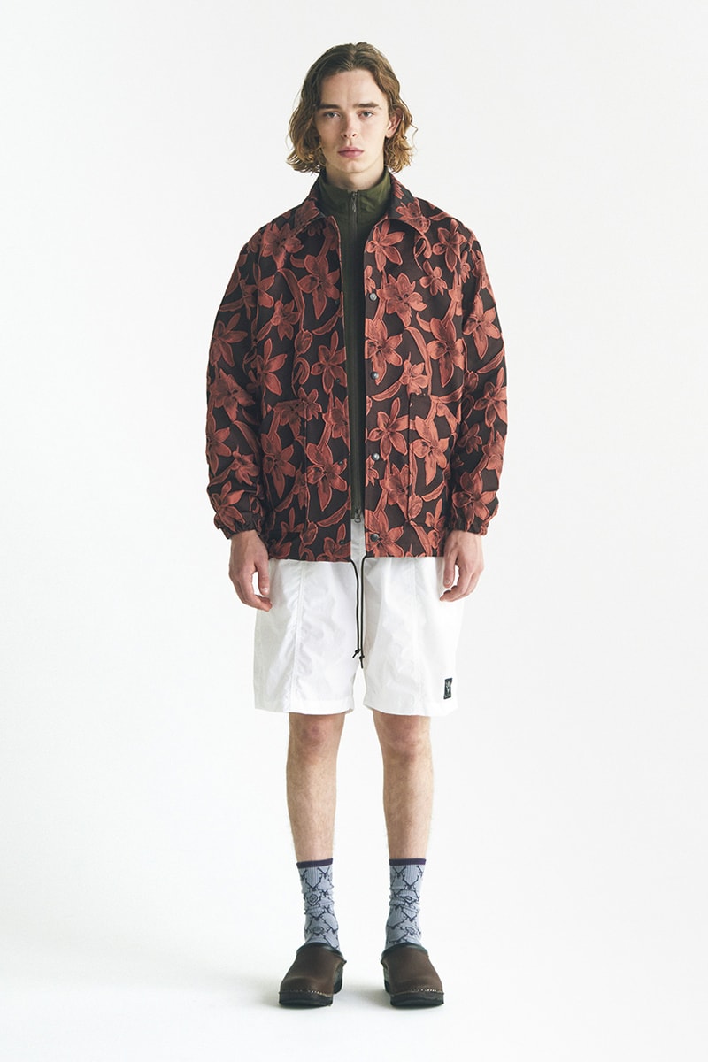 South2 West8 collection lookbook august 1 nepenthes bags jackets outwear pants shirts floral patterns release info date price