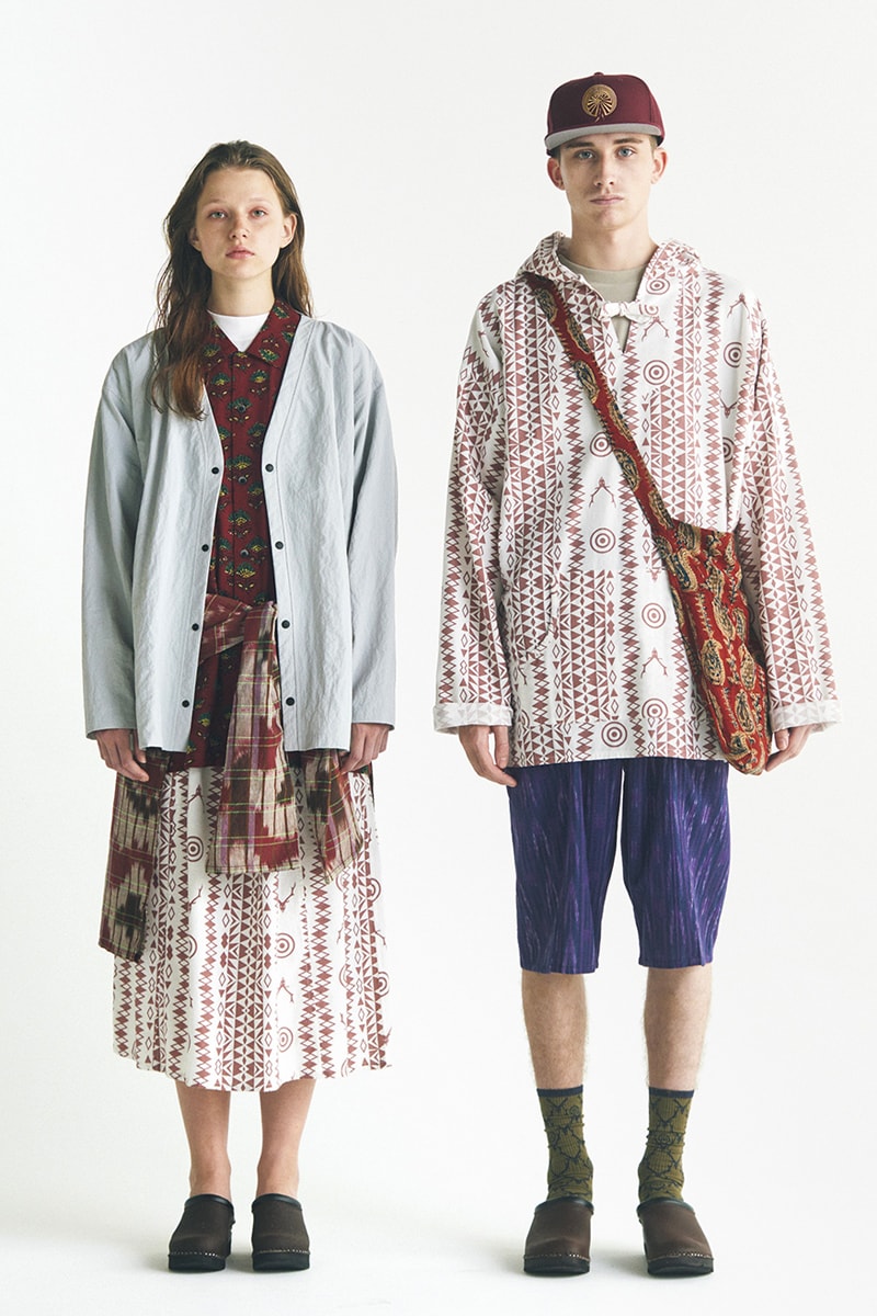South2 West8 collection lookbook august 1 nepenthes bags jackets outwear pants shirts floral patterns release info date price