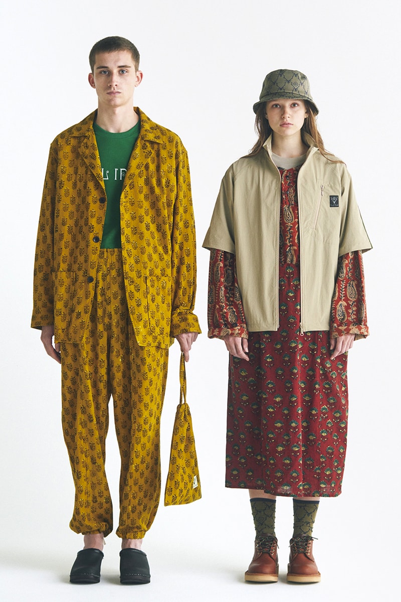 South2 West8 collection lookbook august 1 nepenthes bags jackets outwear pants shirts floral patterns release info date price