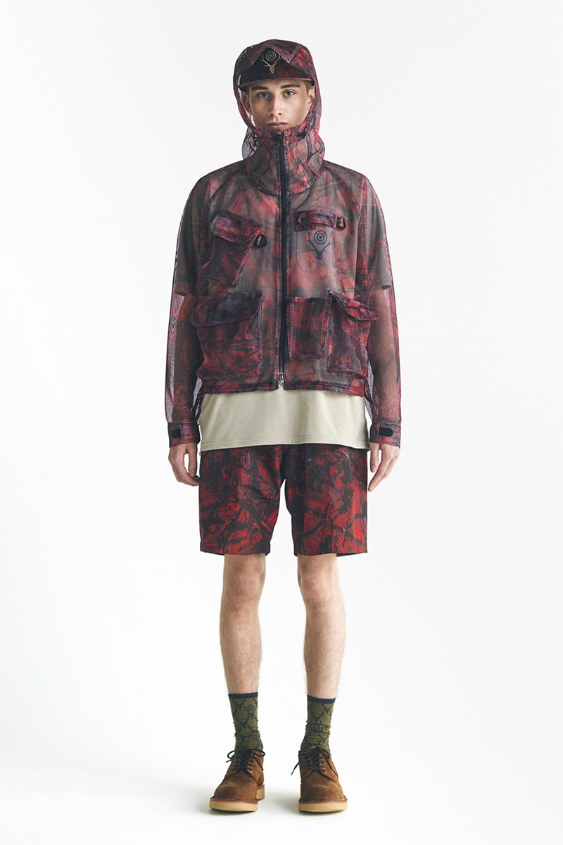 South2 West8 collection lookbook august 1 nepenthes bags jackets outwear pants shirts floral patterns release info date price