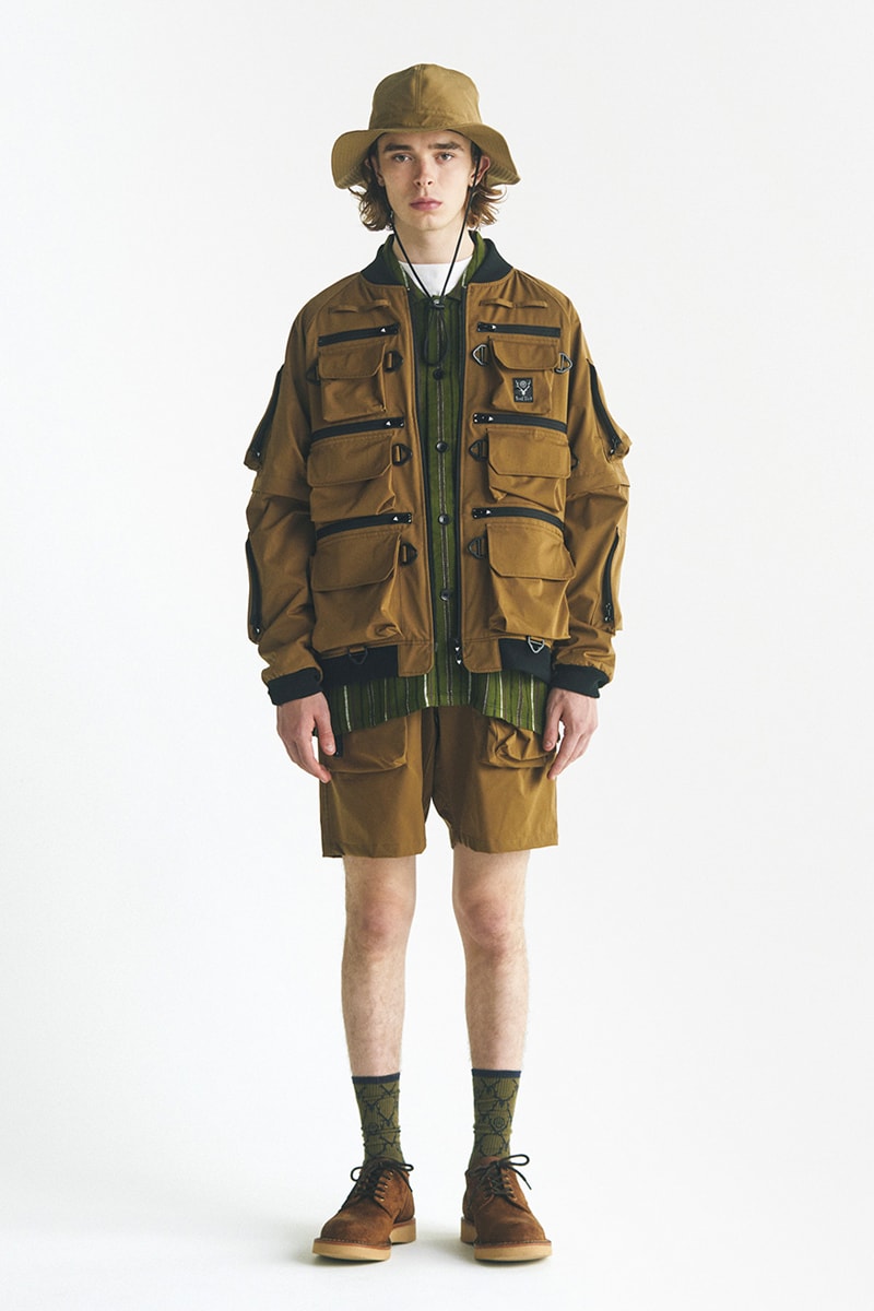 South2 West8 collection lookbook august 1 nepenthes bags jackets outwear pants shirts floral patterns release info date price
