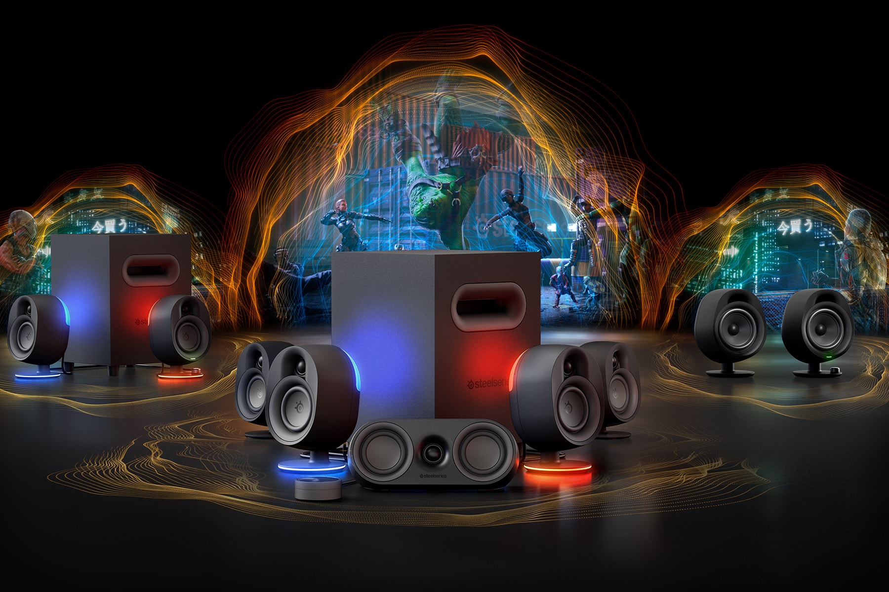 SteelSeries Arena 3 Arena 7 Speaker Systems info hi-fi speakers gaming rgb 