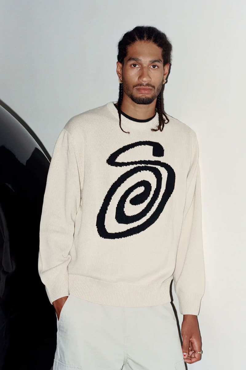 Stussy Fall Winter 2022 london 8 ball refined california staples sweater fleece tee vest lookbook release info