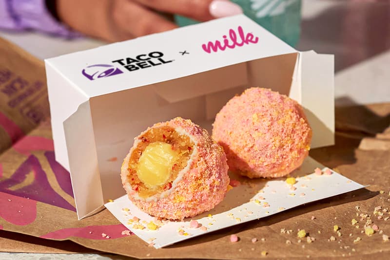 taco bell milk bar strawberry bell truffle