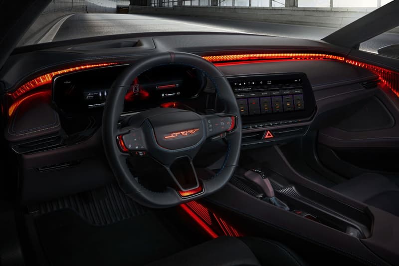 Dodge Charger Daytona SRT Banshee Concept fully electric muscle car 2024 battery r wing erupt transmission exhaust system 