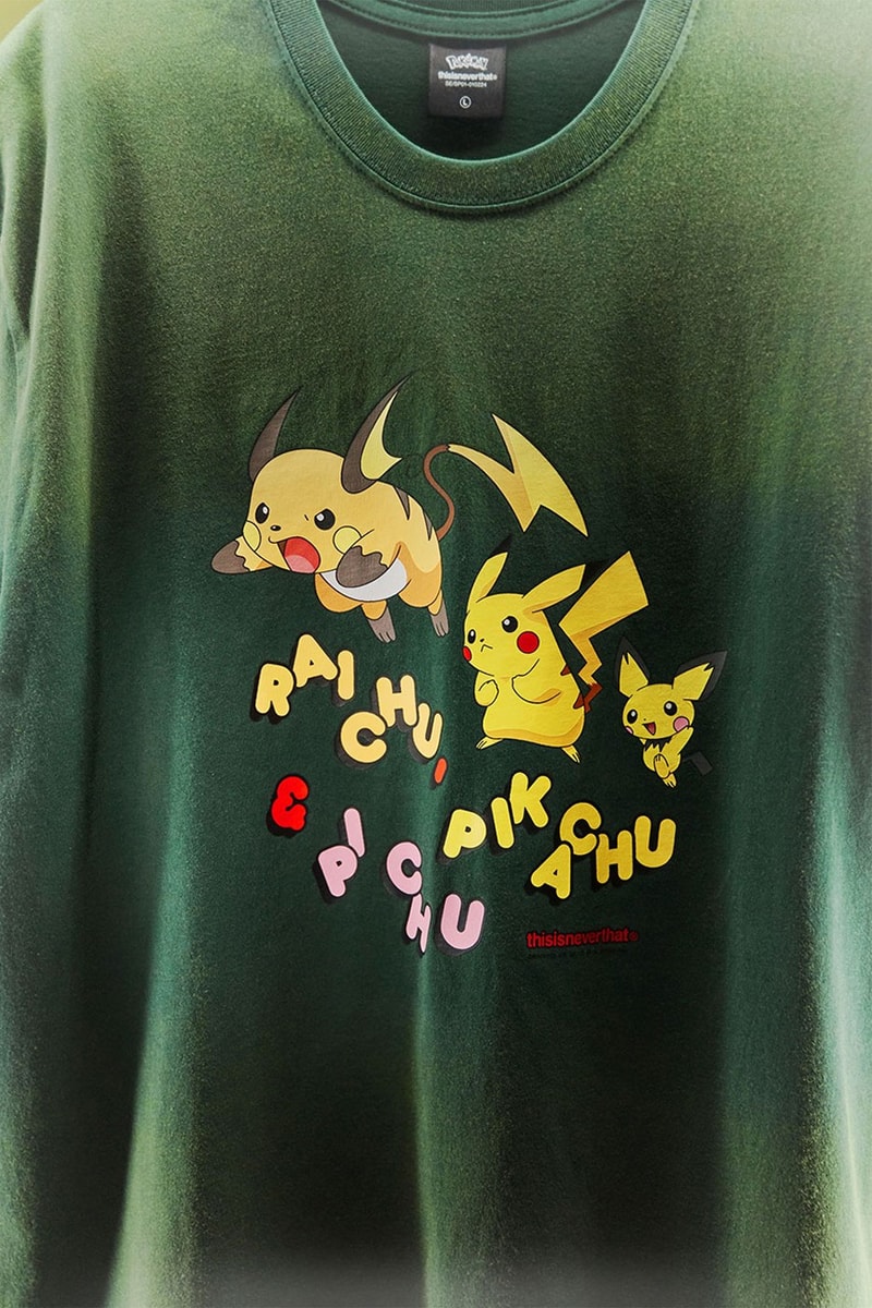 thisisneverthat Pokemon 3rd Collaboration Capsule Collection nintendo graphic tees pikachu mewtwo sticker poster cups caps release info date price