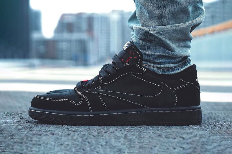 直売割引Travis Scott Jordan1 Black Phantom 20cm 靴