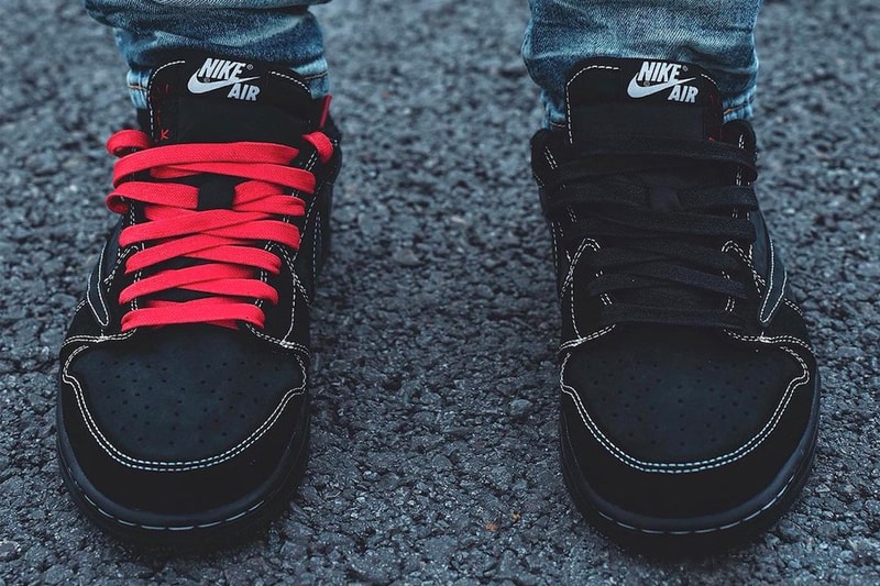 Travis Scott Air Jordan 1 Low OG SP Black Phantom On-Foot Look Release Info DM7866-001 Date Buy Price Cactus Jack