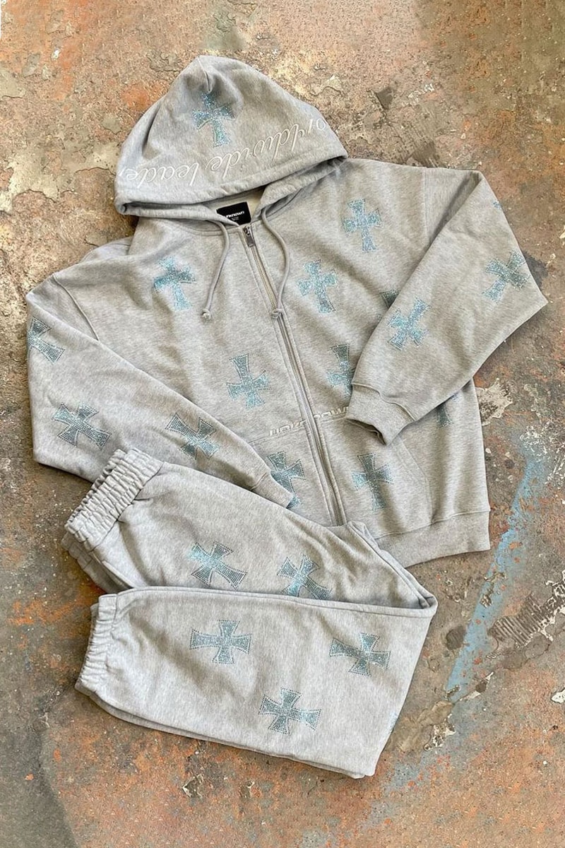 Unknown London Heat Rhinestone Tracksuit Re-Release Secret Shorts Drop Streetwear Fashion Skate Style Cozy Tracky Trackeh