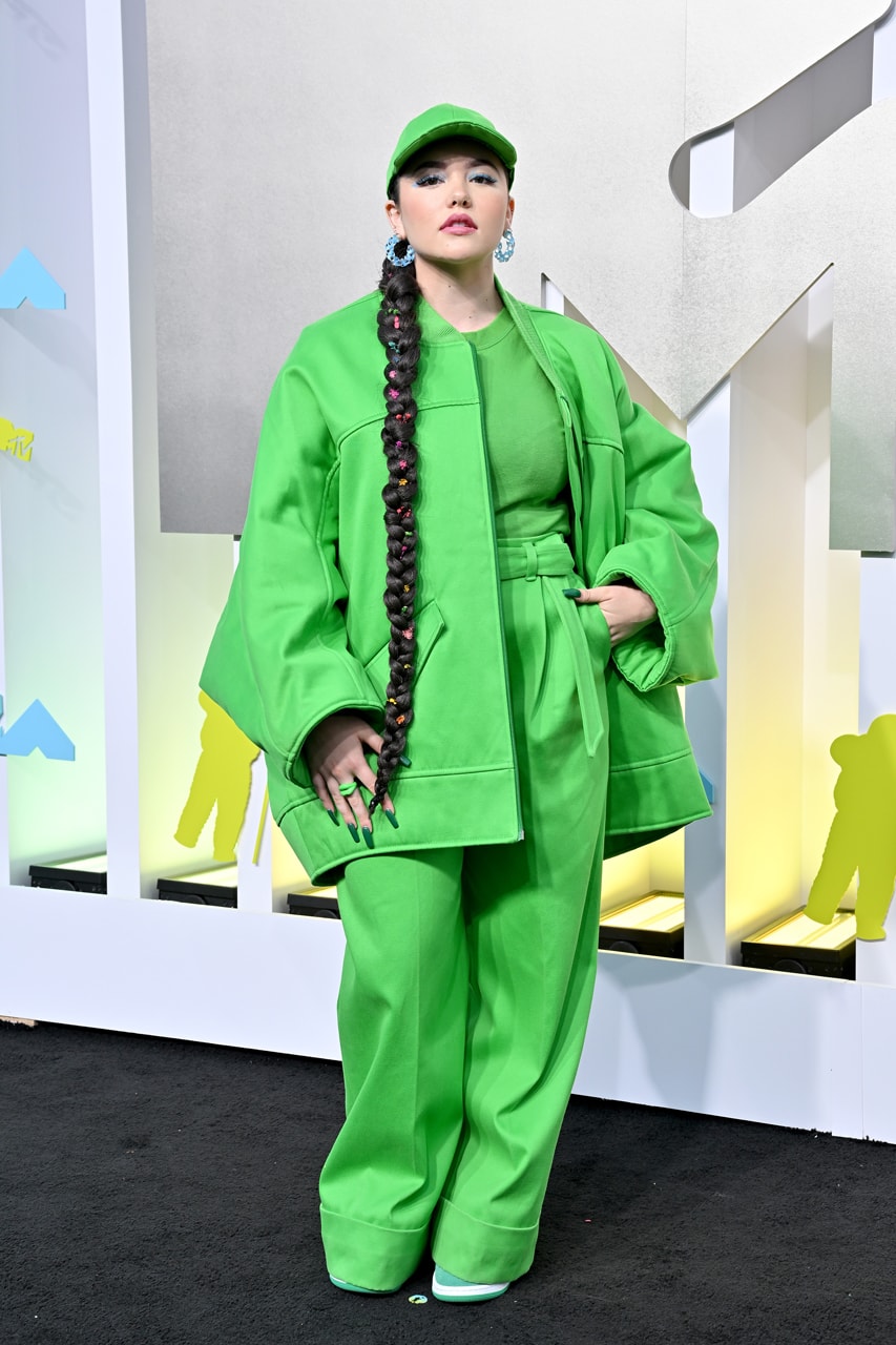 The 2022 VMAs red carpet was dominated by a green, black and white color palette.