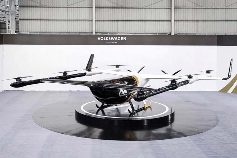 Volkswagen launches working prototype of Flying Tiger electric flying car evtol state of the art passenger drone tangerine sunward air mobility 