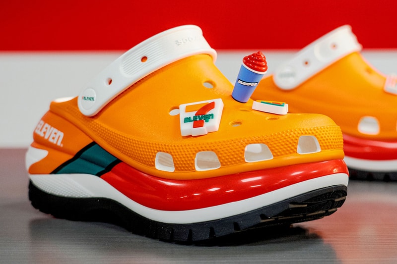 7 eleven crocs mega crush clog classic clog sandal slurpee jibbitz snacks release date info store list buying guide photos price 