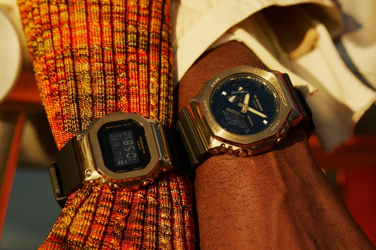 G-SHOCK Reimagines Its 2100 and 5600 Series in a Striking Black and Gold Metal Color Scheme