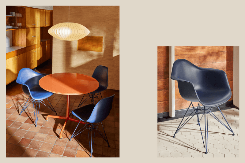 HAY and Herman Miller Eight Piece Furniture Collection Inspired by Eames' Classics