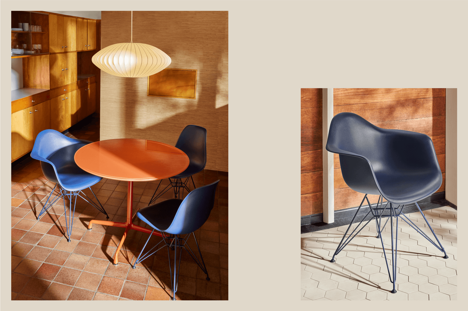 HAY and Herman Miller Eight Piece Furniture Collection Inspired by Eames' Classics