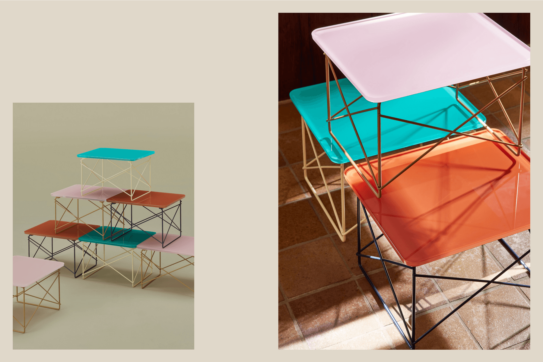 HAY and Herman Miller Eight Piece Furniture Collection Inspired by Eames' Classics