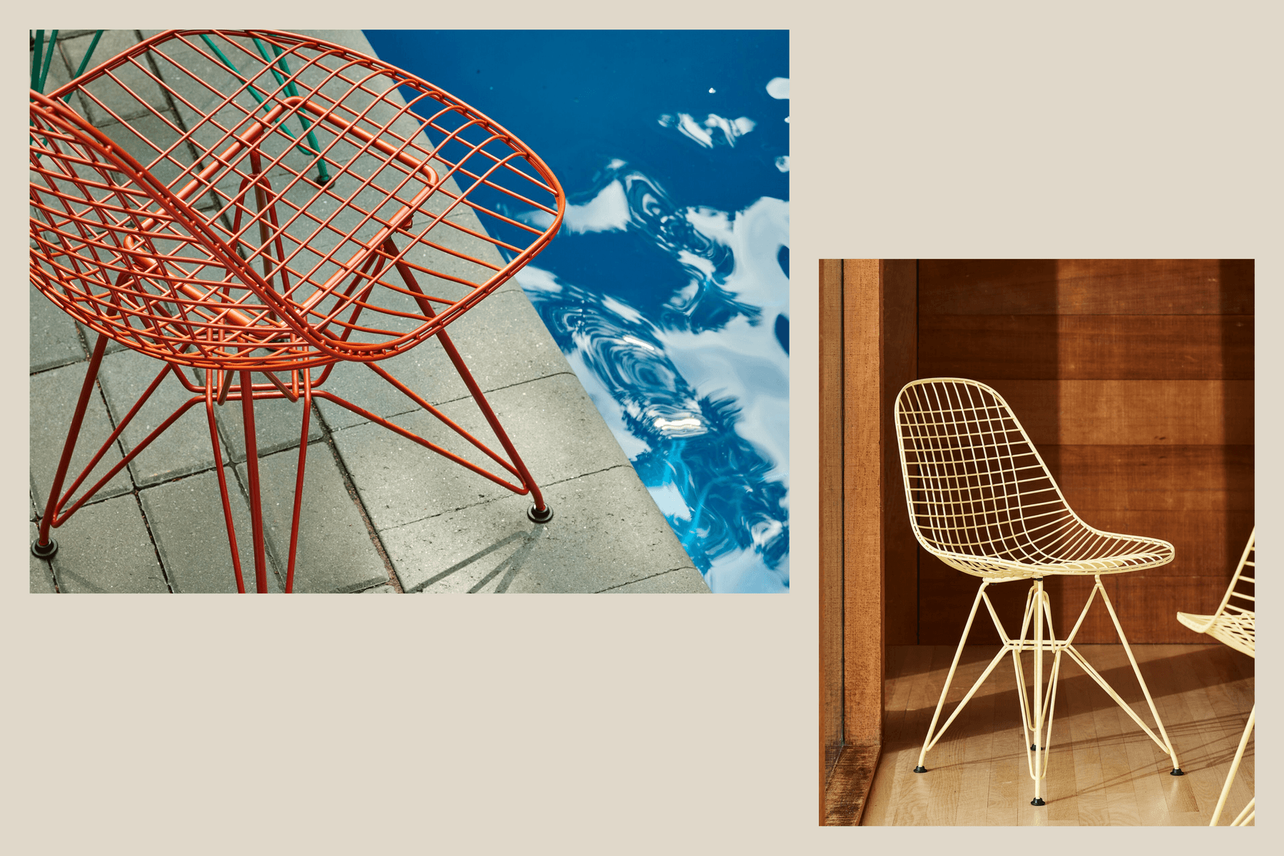 HAY and Herman Miller Eight Piece Furniture Collection Inspired by Eames' Classics