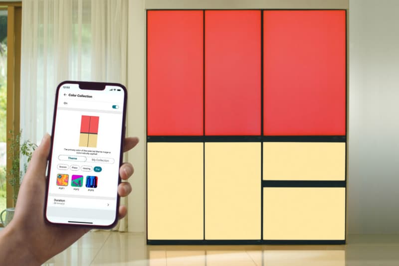 LG MoodUp Refrigerator Color Changing LED Panels Bluetooth Speaker WiFi Connectivity AI Door Sensor
