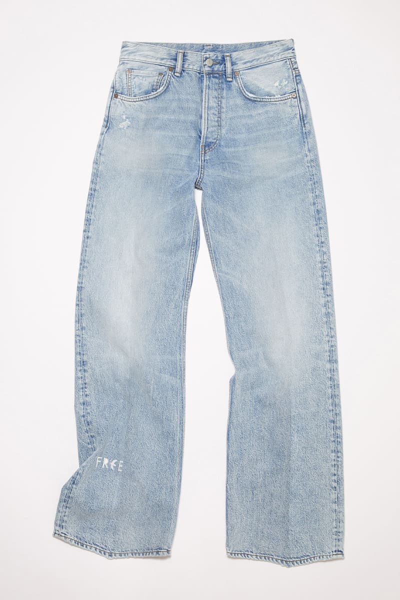 Acne Studios Denim Personalization Program 1996 creative director jonny johansson 100 pairs gift symbols letters numbers lily mcmenamy release info date price