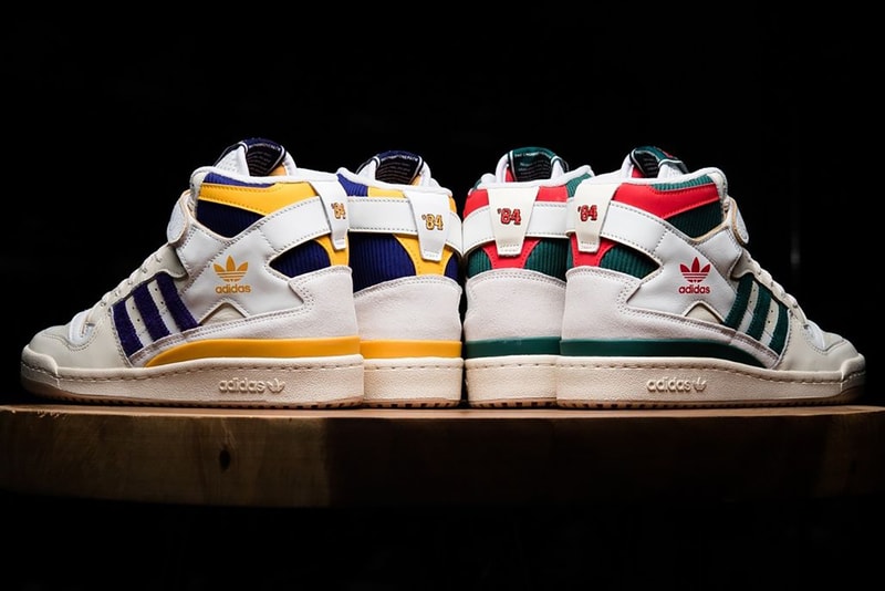 adidas Honors the Lakers and Bucks With a Duo of Forum ’84 High Colorways