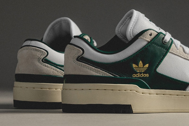 adidas Originals Forum Low sneakers in white and collegiate green