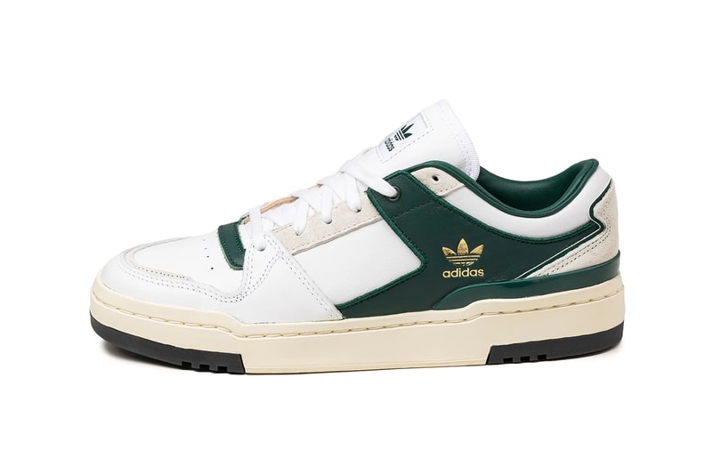 adidas Originals Forum Low sneakers in white and collegiate green