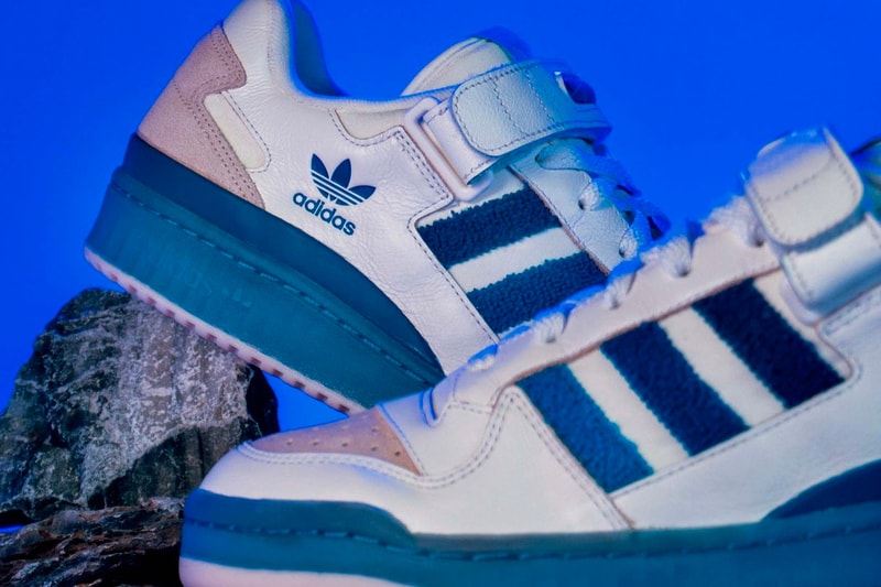 SneakersBR Celebrates 15th Anniversary With Collaborative adidas Forum Low “Cristal” sneakers blue white tan suede leather