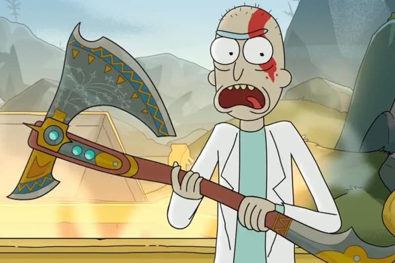 adult swim rick and morty sony santa monica studio playstation god of war ragnarok kratos atreus promo teaser trailer short