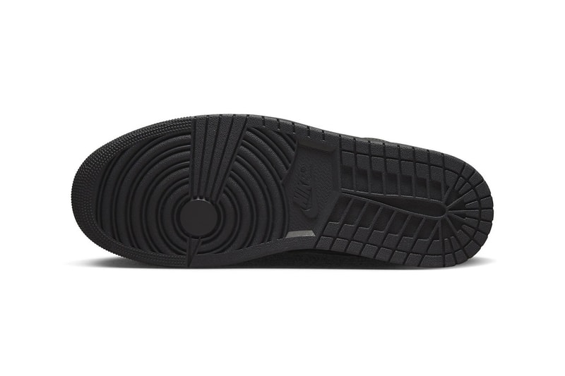 Air Jordan 1 Low and Mid Get Hit With "Triple Black" for Its September Release Date 553558-093 554724-093 low top all leather
