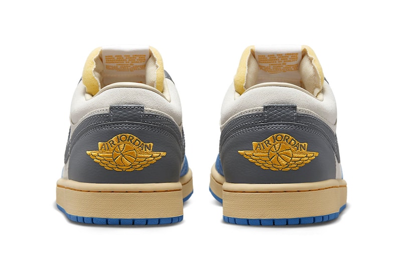 Official Look at Air Jordan 1 Low "UNC Grey" DZ5376-469 jordan brand michale jordan grey blue sail university 