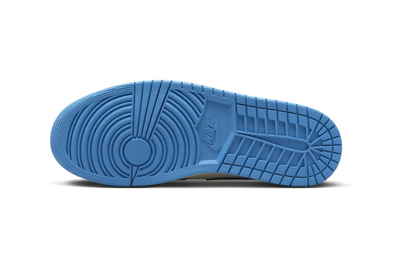 Official Look at Air Jordan 1 Low "UNC Grey" DZ5376-469 jordan brand michale jordan grey blue sail university 