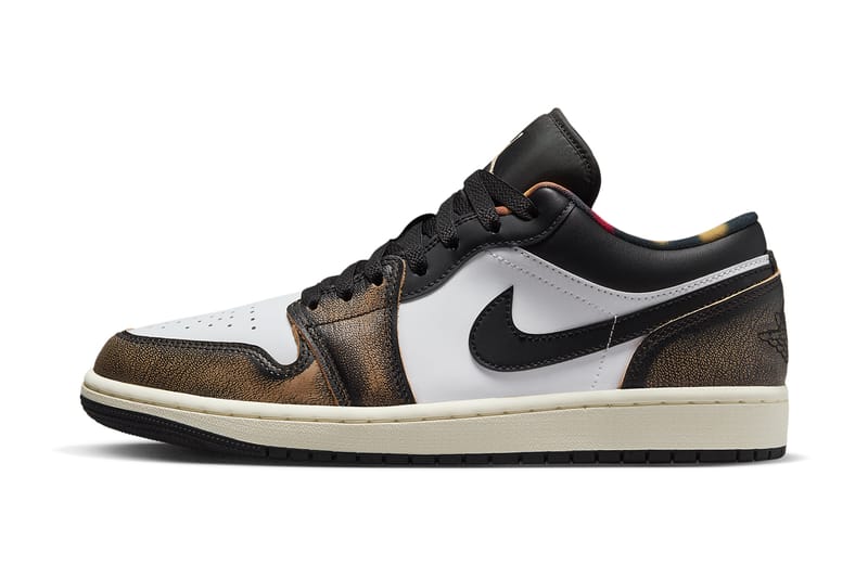 jordan 1 low gold and black