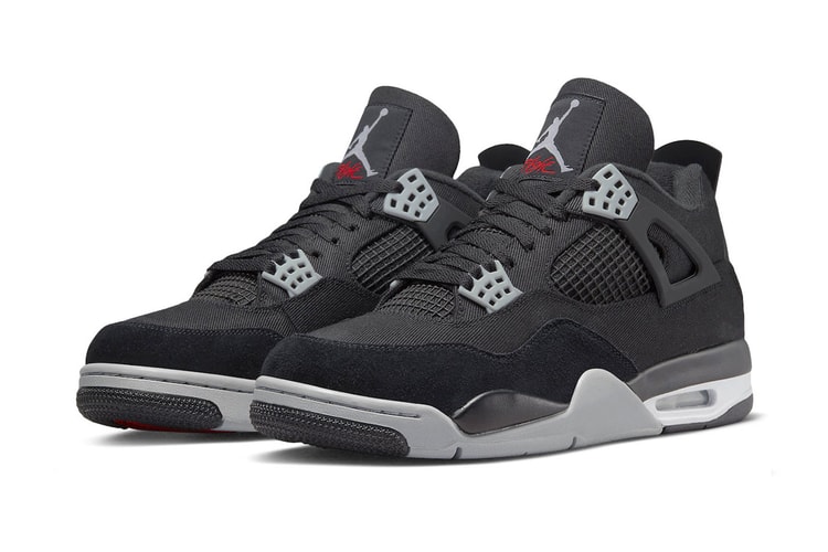 Air Jordan 4 "Black Canvas" Receives an Early October Release Date