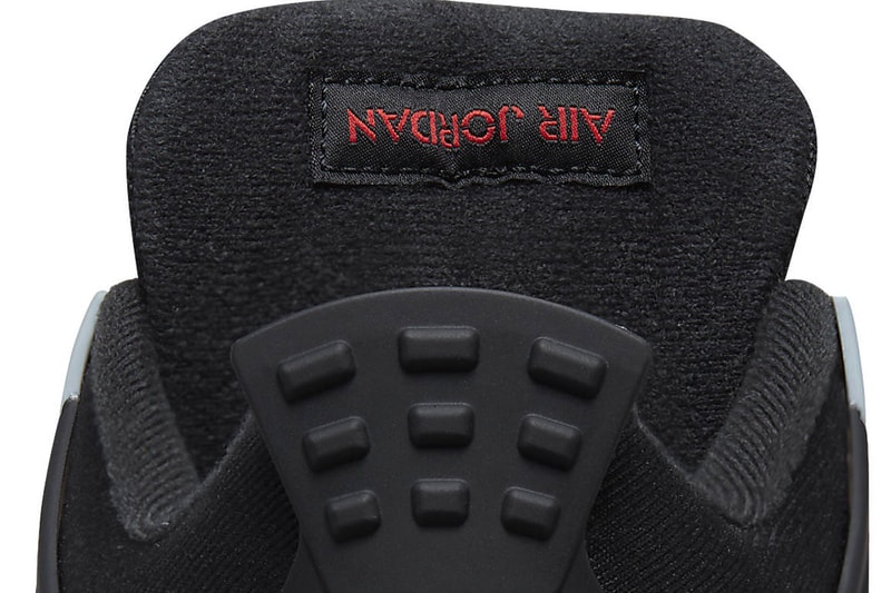 Air Jordan 4 "Black Canvas" Receives an Early October Release Date Jordan brand DH7138-006 michael jordan black light steel grey white fire red high tops snkrs