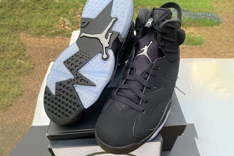 jordan 6 black silver