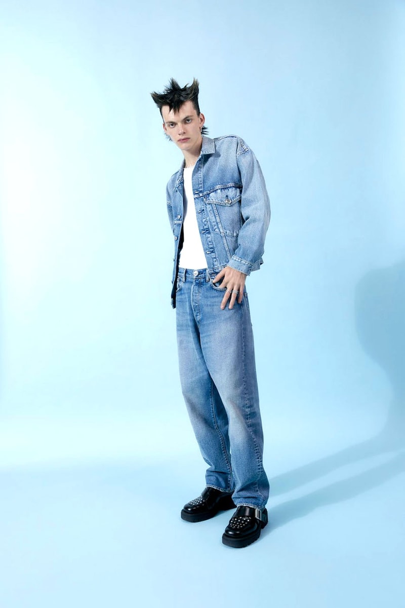 AMBUSH Levi's loose fit trucker jacket indigo bottle cap buttons tool buttons black silver boot cut 517 release info date price